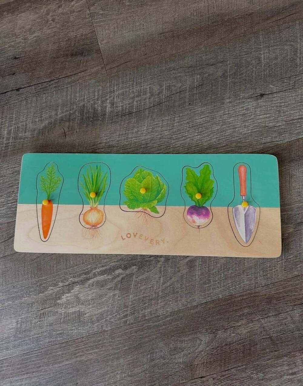 Lovevery Community Garden Wooden Puzzle